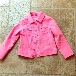 Baby Gap pink pastel jean jacket